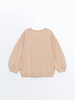 Bisiklet Yaka Bask?l? K?z Bebek Sweatshirt - Waikiki фото 3