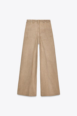 ZW COLLECTION WIDE-LEG HIGH-WAIST JEANS - Zara фото 23