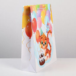 Пакет ламинированный С Днём рождения , L 28 х 38 х 9 см - Доступные радости фото 2