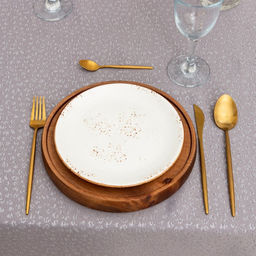 Скатерть Этель Grey цв.серый, 142*283 +/-3 см, 115 10 гр,100% п/э  фото 4