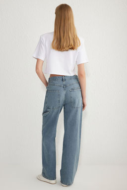 Mavi More Sustainable Normal Bel Loose Wide Leg Jeans TWOSS25JE00032