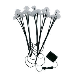 USL-S-832/PM030 FAIRY MUSHROOMS SET25 Садовый светильник на солнечной батарее Волшебные грибы, в комплекте из 25 штук. 25 светодиодов. Теплый белый свет. 1*АA Ni-Mh аккумулятор в/к. IP44. TM Uniel