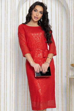 Платье Просто сияй (красное) П11808 - Lt collection фото 8