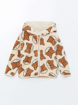 Kap??onlu Bask?l? Erkek Bebek H?rka