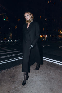 FAUX LEATHER FAUX FUR ANIMAL PRINT GLOVES