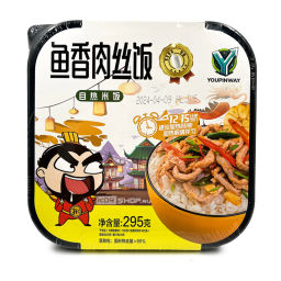 Саморазогревающийся рис со свининой, нарезанной соломкой, в соусе из чеснока и острого перца Youpinway, Китай, 295 г Акция