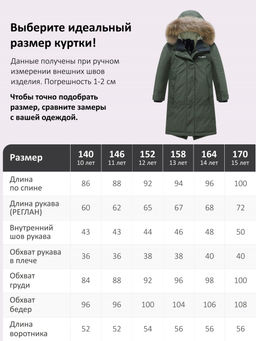 Парка зимняя подростковая для девочки с капюшоном и мехом темно-зеленого цвета 9536TZ - Valianly фото 7