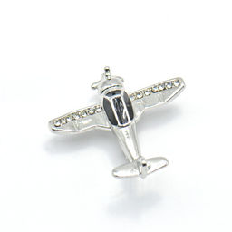 Брошь с эмалью и куб.цирконием - Серебряные крылья фото 2