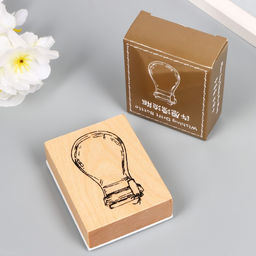 Печать дерево, резина «Волшебная бутылочка», 7×5.5 см