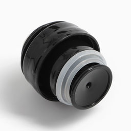 Термос гильза Мастер К, 500 мл, 24?7 см, с кружкой, с помпой, сохраняет тепло 10 ч, нержавеющая сталь, чёрный