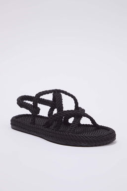 Trendyol Shoes Bej Capraz Bantl? Halat Ipli Kad?n Has?r Sandalet TAKSS25SD00056 - Trendyolmilla фото 8