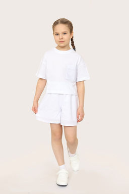 CRB wear/ CSJG 63798-20-399 Футболка для девочки,белый/Ex.Cherubino  фото 4