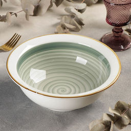 Салатник керамический Крафт, 1,4 л, 238 см, цвет темно-зелёный