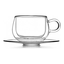 Чайная пара Walmer Viscount с двойными стенками, 0.23 л, цвет прозрачный  фото 2