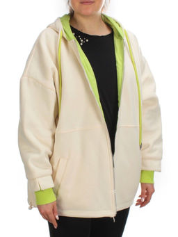 2561 BEIGE/ORANGE Худи женское (50 гр. синтепон) - Фабричный китай фото 18