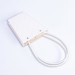 Цена за 10 шт. Сумка для цветов тиснение белая влагостойкая, 17x17-11.5x11.5-20 см - UPAK LAND фото 3