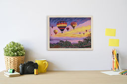 ФРЕЯ PKZ/PM-020 Набор для раскрашивания по номерам (на картоне) 40 х 30 см Полёт воздушных шаров