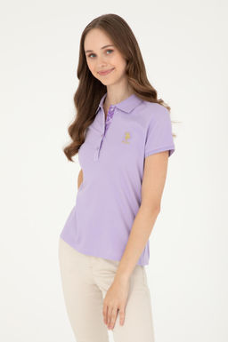Женская сиреневая базовая футболка Неожиданная скидка в корзине
