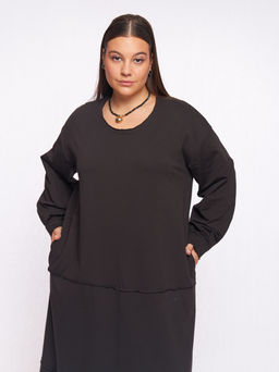 Платье со швами наружу PP56506BLK01 - Артесса фото 9