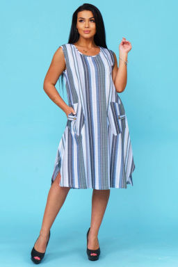 Платье женское, цвет голубой