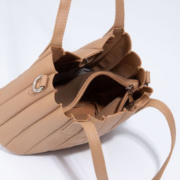 Сумка-тоут на магните, длинный ремень, цвет коричневый - Simaland фото 7