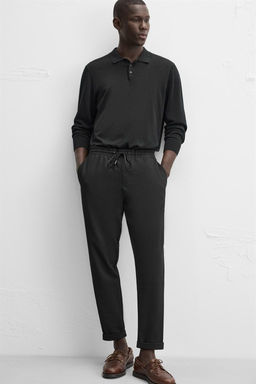 EASY CARE JOGGER WAIST TROUSERS - Zara фото 15