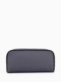 Косметичка на молнии дорожная, мужская, с ручкой, средний размер, тёмно-серая