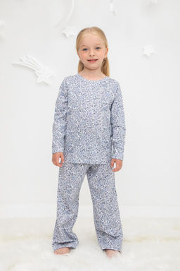 Crockid _ К 1625/незабудки на лугу на белом пижама дет  фото 3