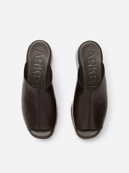 Sandalias de plataforma plana de piel - H&m фото 6