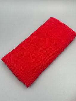 Bath Towel Мочалка-полотенце для душа с пилинг-эффектом / Nylon Long Exfoliating Towel, жесткая, красный  фото 3