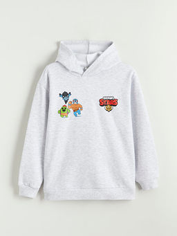 Brawl Stars Bask?l? Erkek ?ocuk Kal?n Sweatshirt