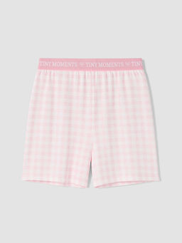 Beli Bask?l? Kareli K?z ?ocuk Pijama Alt?