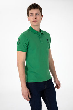 Erkek Slim Fit Polo Yaka Ye_il Basic Ti__rt Sepette S_rpriz _ndirim - U.s. polo assn фото 3