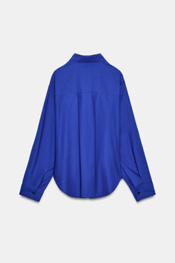 POPLIN SHIRT WITH SIDE DARTS - Zara фото 5