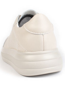 05-PDE32-2 BEIGE Кроссовки женские (натуральная кожа)