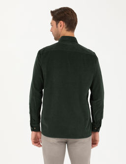 Haki Regular Fit Uzun Kollu G_mlek