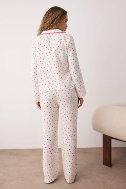 Ekru Kalp Muslin Dokuma Pijama Tak?m? THMAW26PT00110 - Trendyolmilla фото 4