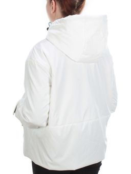 D004 WHITE Куртка демисезонная женская (100 гр. синтепон) - Фабричный китай фото 4