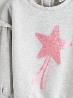 Bisiklet Yaka K?z Bebek Sweatshirt