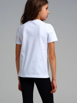 12421957 Фуфайка трикотажная для девочек (футболка)