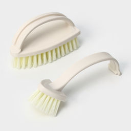 Щётка утюжок для уборки двойная Raccoon Breeze, 2 шт., 18.55.88.5 см, ворс 2.7 см, молочная  фото 3