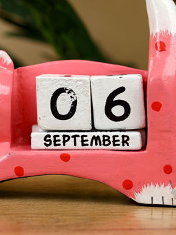 Календарь настольный Кошка, 13410 см, дерево, розовый - Simaland фото 6