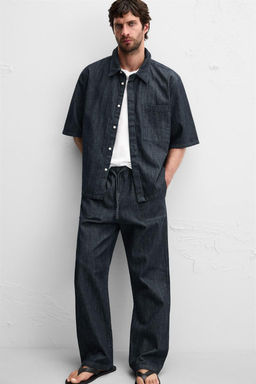 RELAXED FIT DENIM SHIRT - Zara фото 5