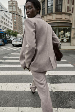 RUSTIC TEXTURED BLAZER - Zara фото 5