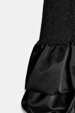 SHORT DRESS WITH LACE DETAIL - Zara фото 7