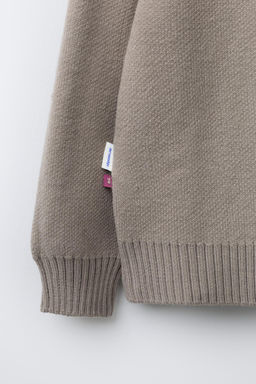 KNIT JUMPER WITH SLOGAN PRINT - Zara фото 4