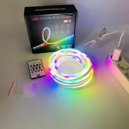 Наружная светодиодная лента RGBIC IP66 5метров USB, водонепроницаемая, синхронизация музыки, неоновая веревка с управлением через приложение