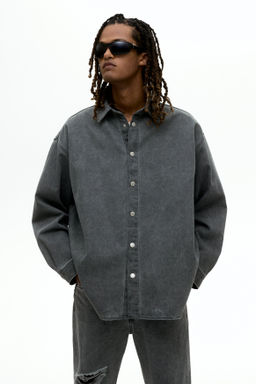 Camisa denim Oversized Fit - H&m фото 3