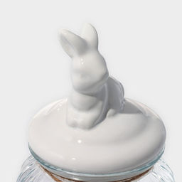 Банка для сыпучих Зайка, 950 мл, с керамической крышкой, стекло, прозрачная - Simaland фото 3