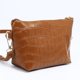 Сумка кросс-боди на молнии, цвет коричневый - Simaland фото 3